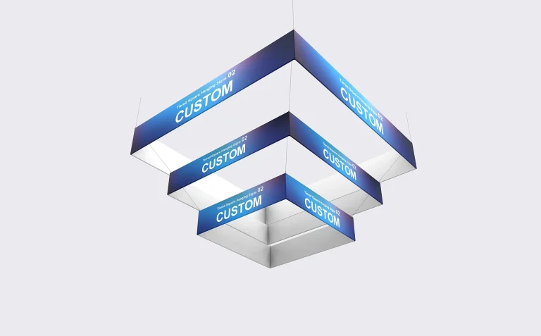 Tiered Square Hanging Signs 02