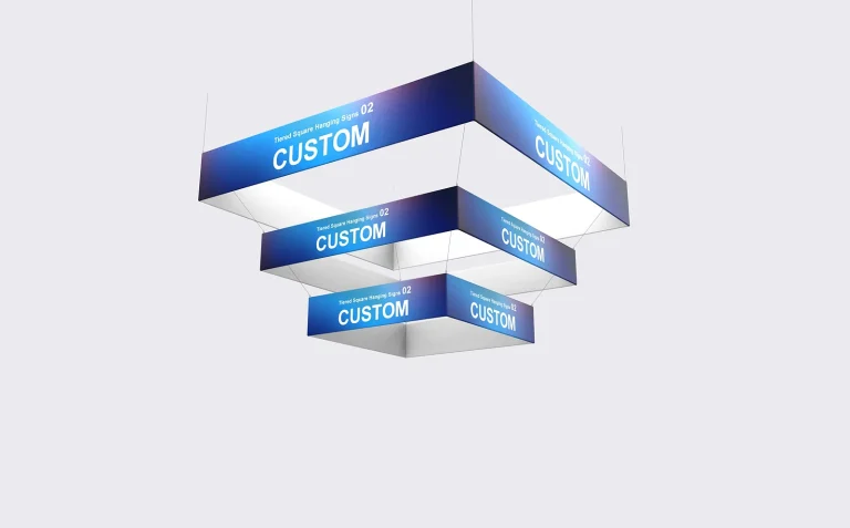 Tiered Square Hanging Signs 02