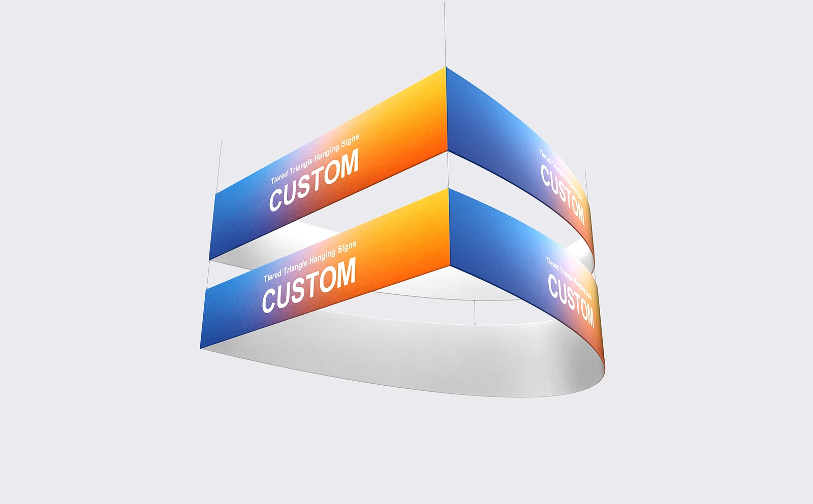 Tiered Triangle Hanging Signs alternate view 3 for form and artwork review