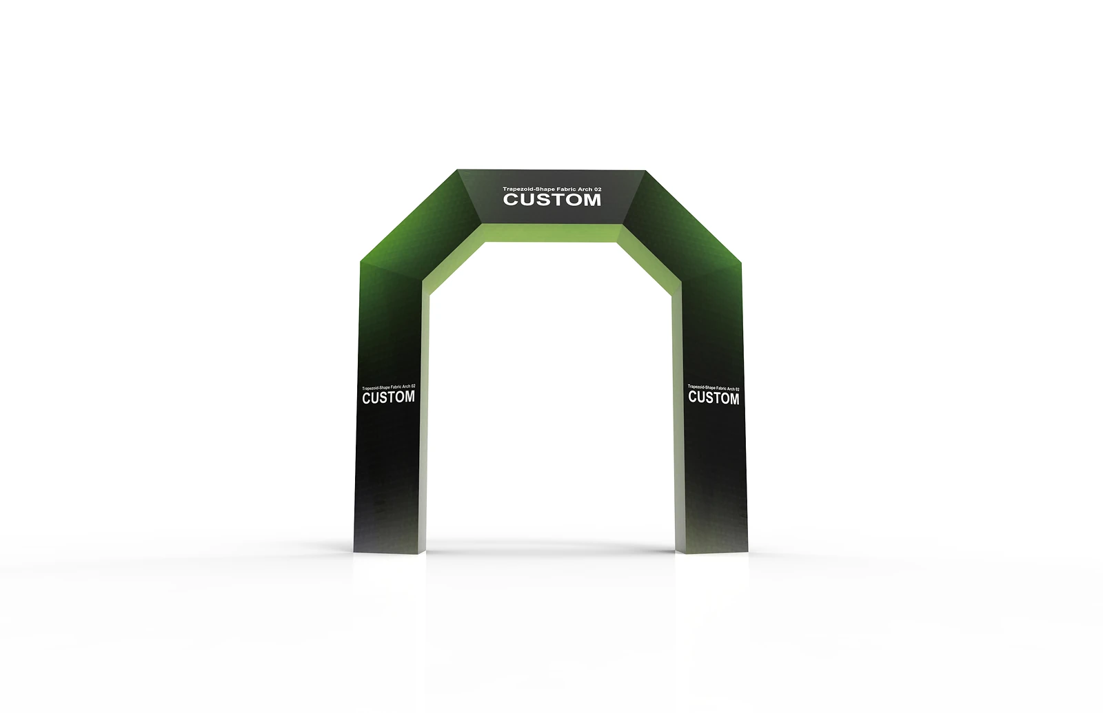 Trapezoid-Shape Fabric Arch 02 frame or inspection view