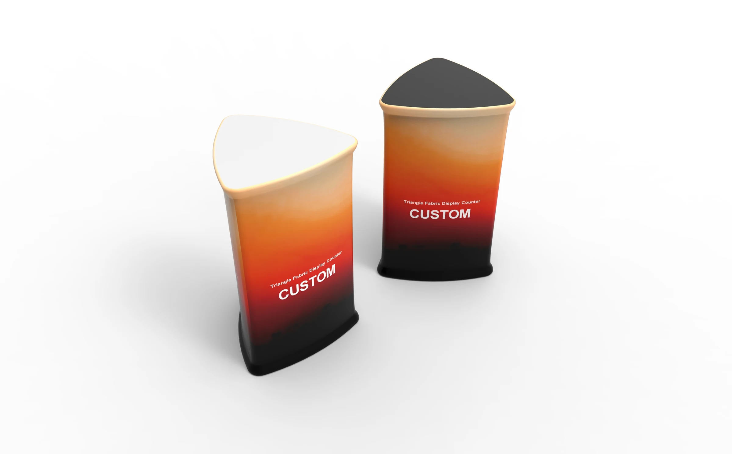 Triangle Fabric Display Counter side product view