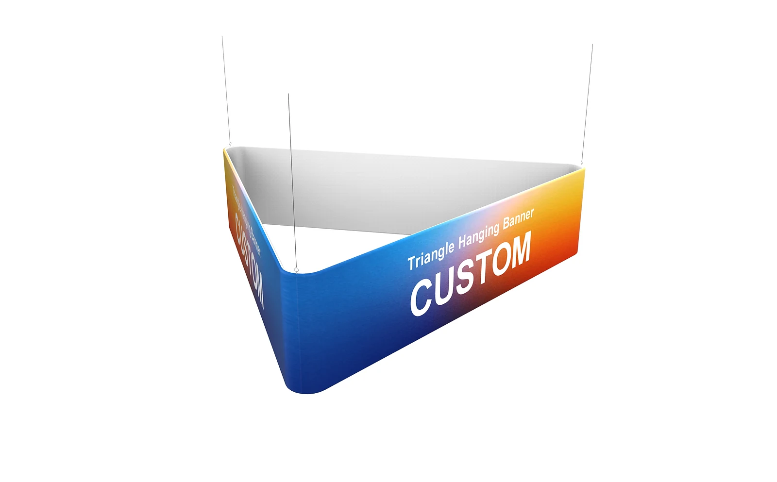 Triangle Hanging Banner frame or inspection view