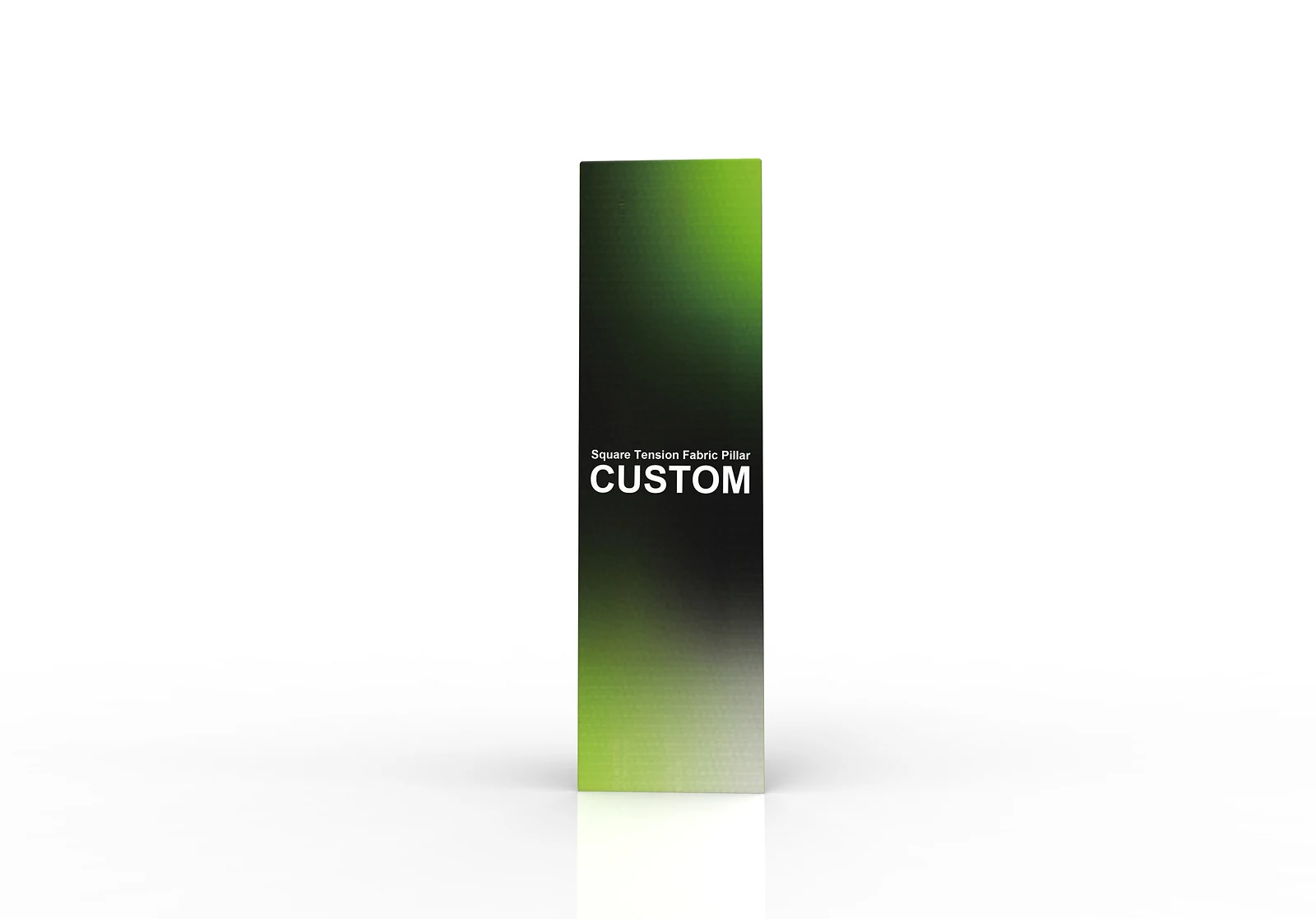 Triangle Tension Fabric Pillar structure view for artwork planning