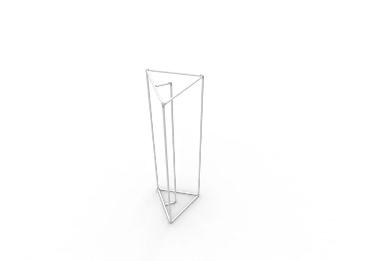 Triangle Tension Fabric Pillar