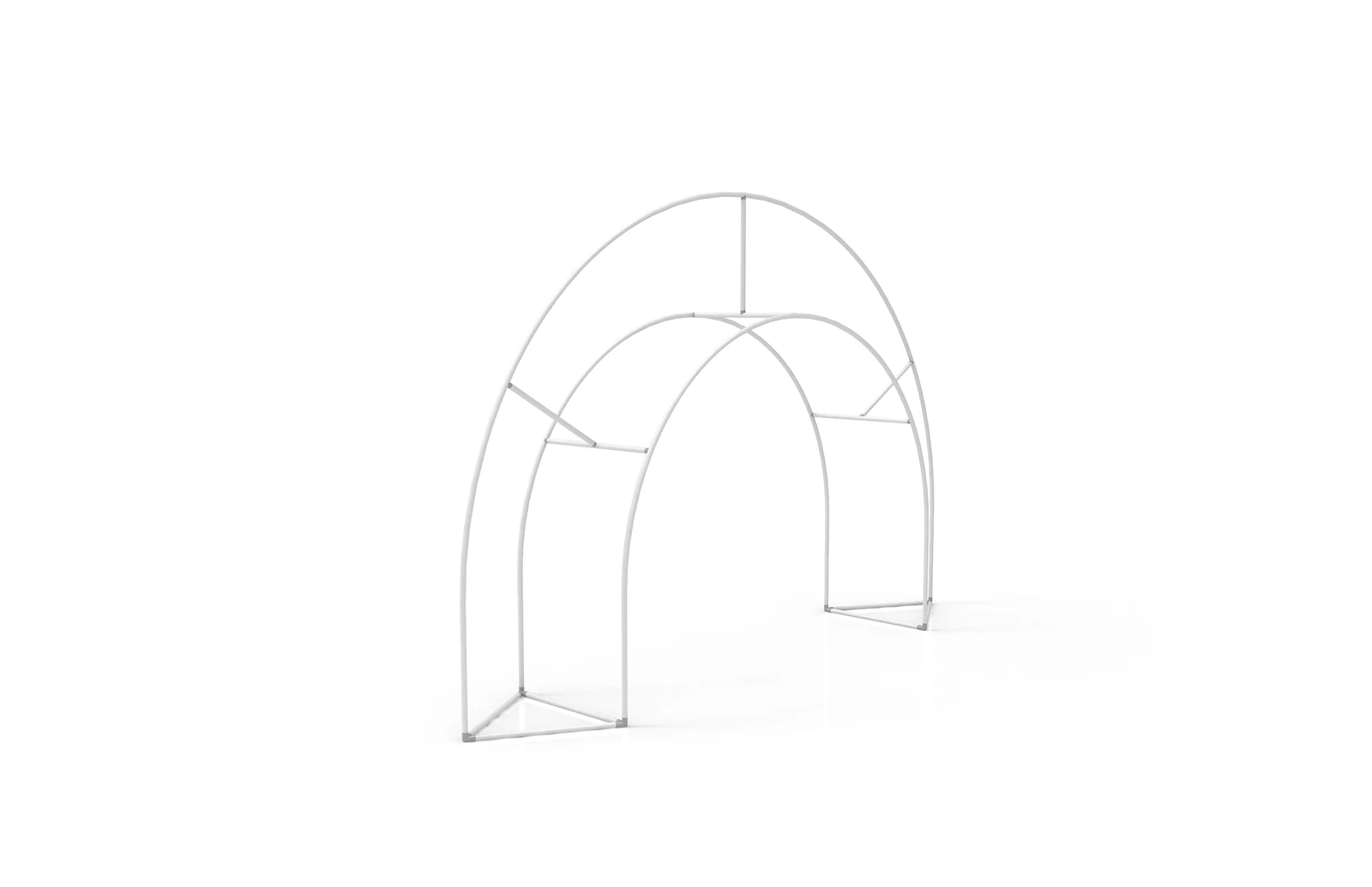 Triangular Fabric Archway product view showing the triangular form