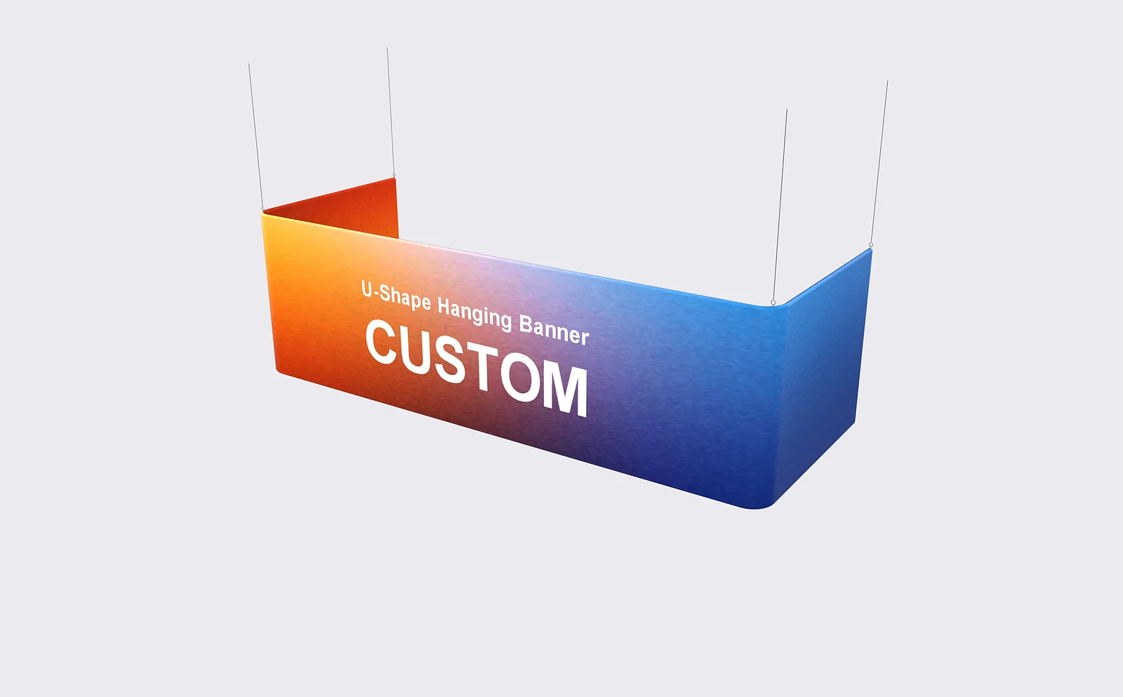 U-Shape Hanging Banner alternate view 3 for form and artwork review