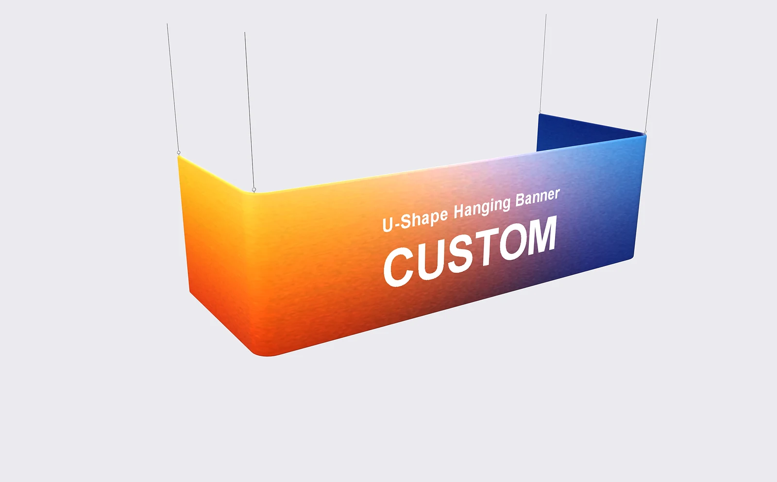 U-Shape Hanging Banner alternate view 1 for form and artwork review
