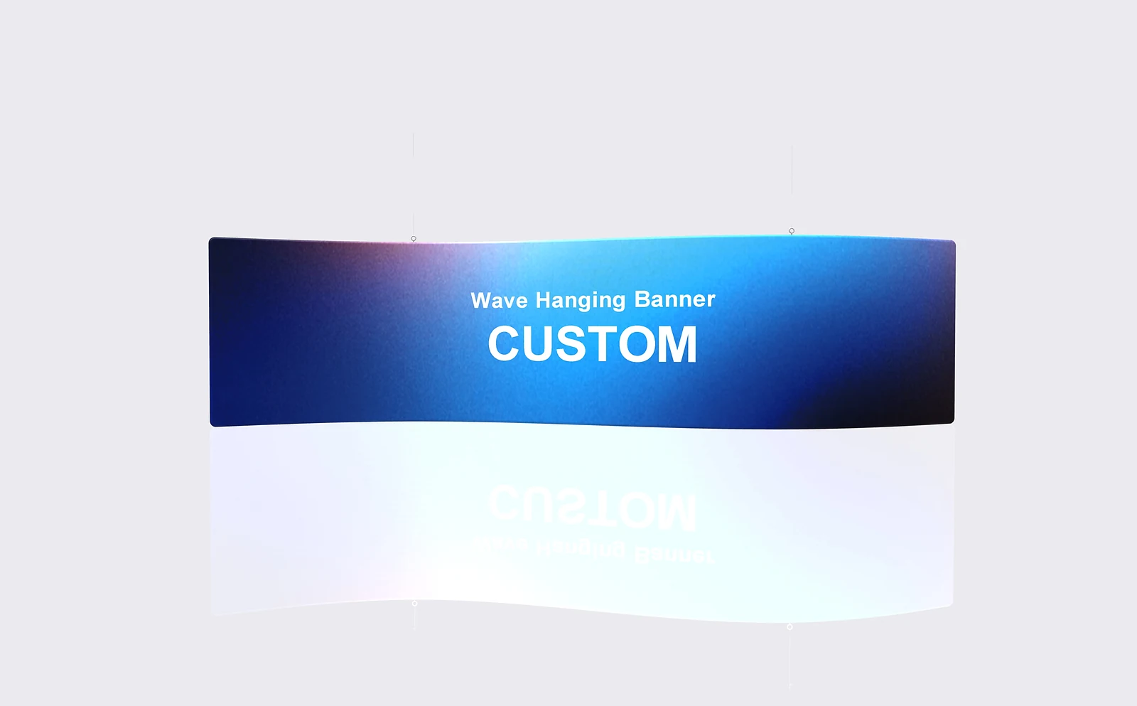 Wave Hanging Banner alternate view 3 for form and artwork review