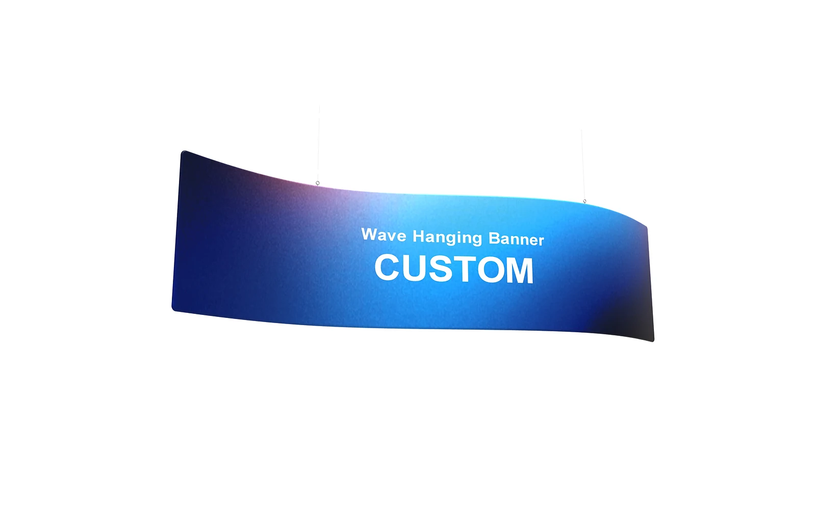Wave Hanging Banner structure view for artwork planning