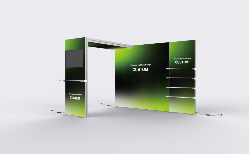 L-Shaped Lightbox Bridge