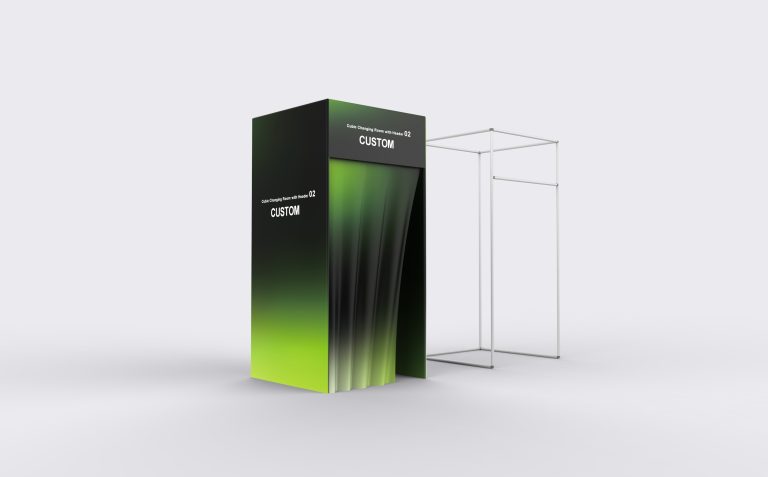 Cubic Changing Room with Header 02