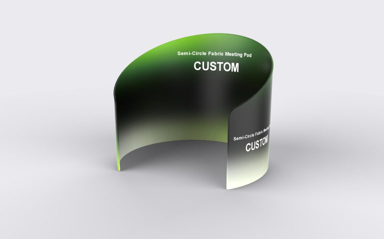 Semi-Circle Fabric Meeting Pod