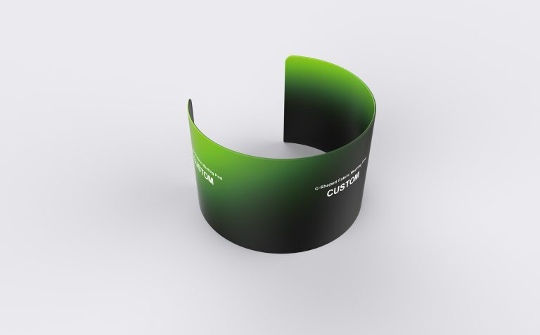 C-Shaped Fabric Meeting Pod