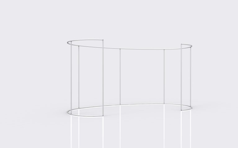 Oval C-Shaped Photo booth