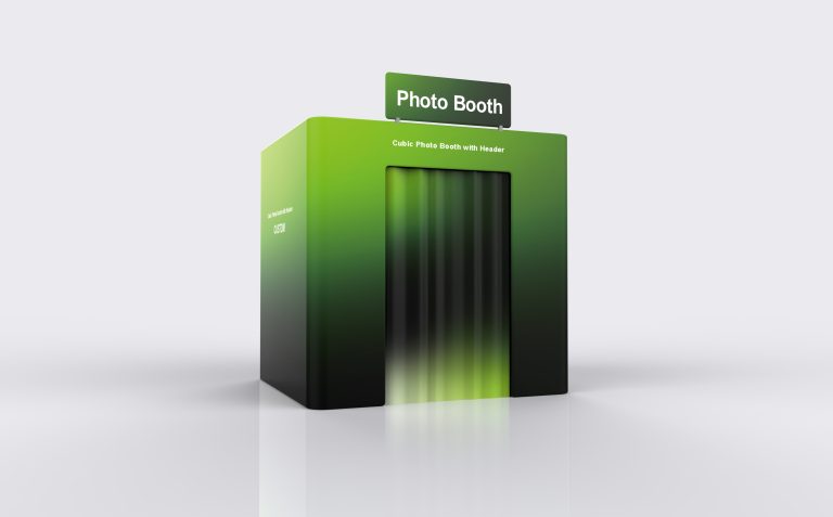Cubic Photo Booth with Header