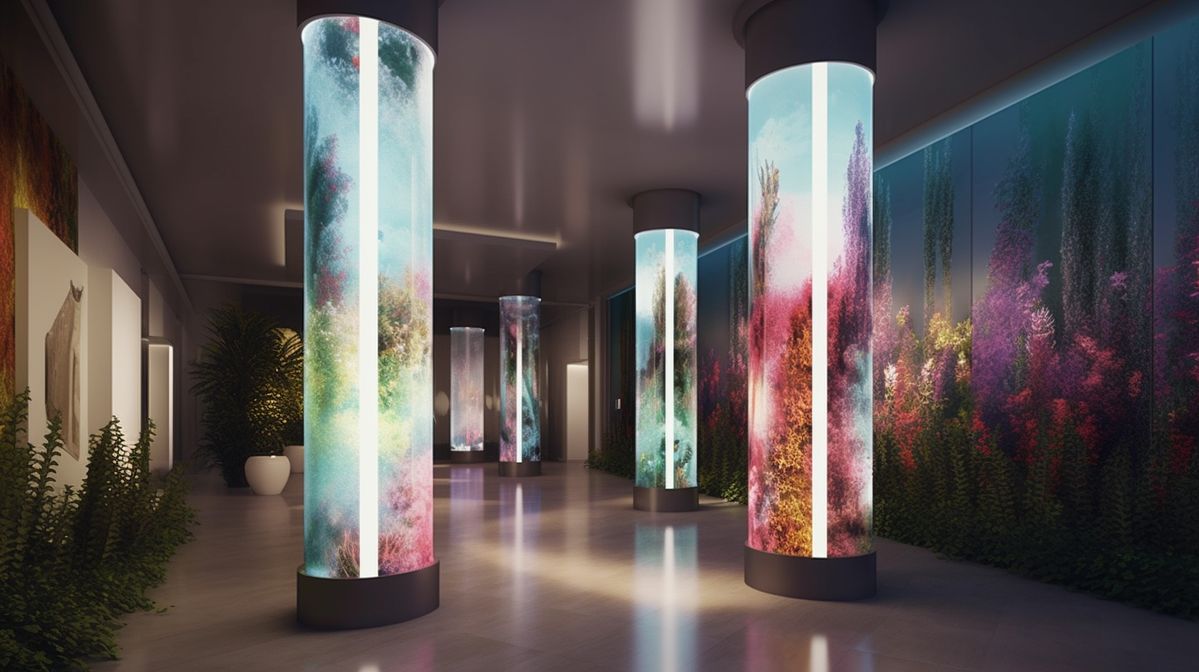 Custom printed exhibition display graphic