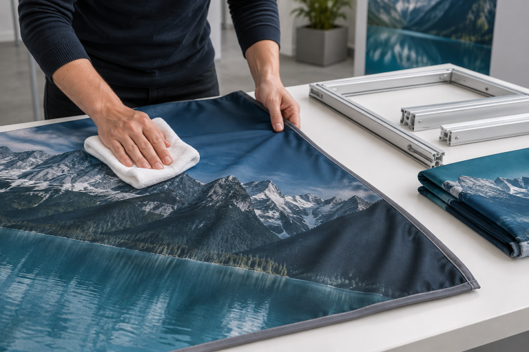 How to Clean and Maintain Fabric Exhibition Displays