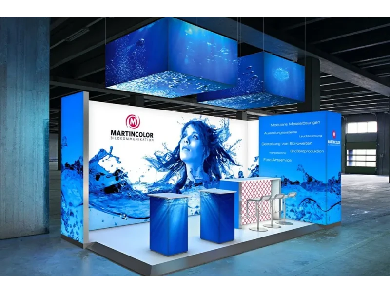 Completed illuminated modular display produced by Milin Displays